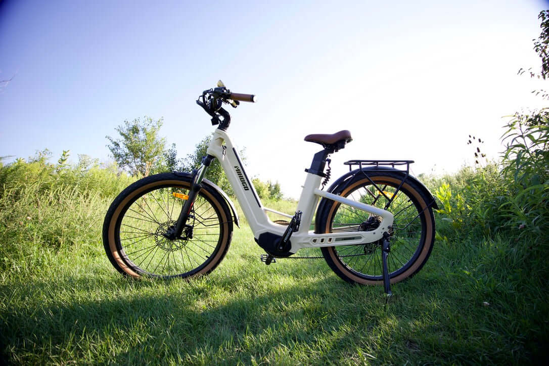 affordable electric bicycle Zeal LT7 Wide Saddle Step Through City Bike Lemon Yellow Discover the Zeal LT7 Commuter Electric Bike by VTUVIA VIVI eBikes | Best Affordable